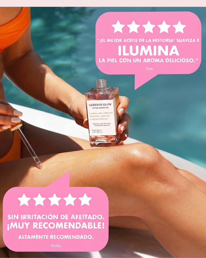 Goddess Glow™ - Aceite Regenerador Post-Depilación