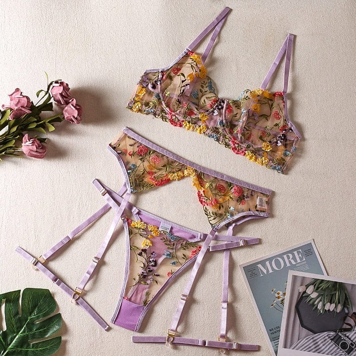 Lidia™ | Conjunto de lencería de encaje
