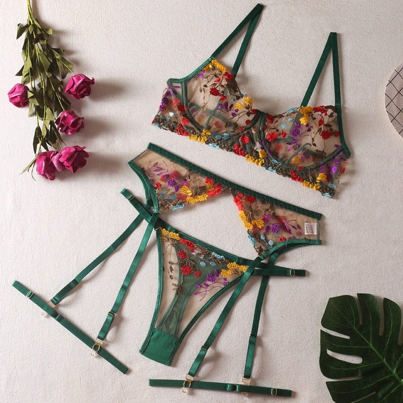 Lidia™ | Conjunto de lencería de encaje