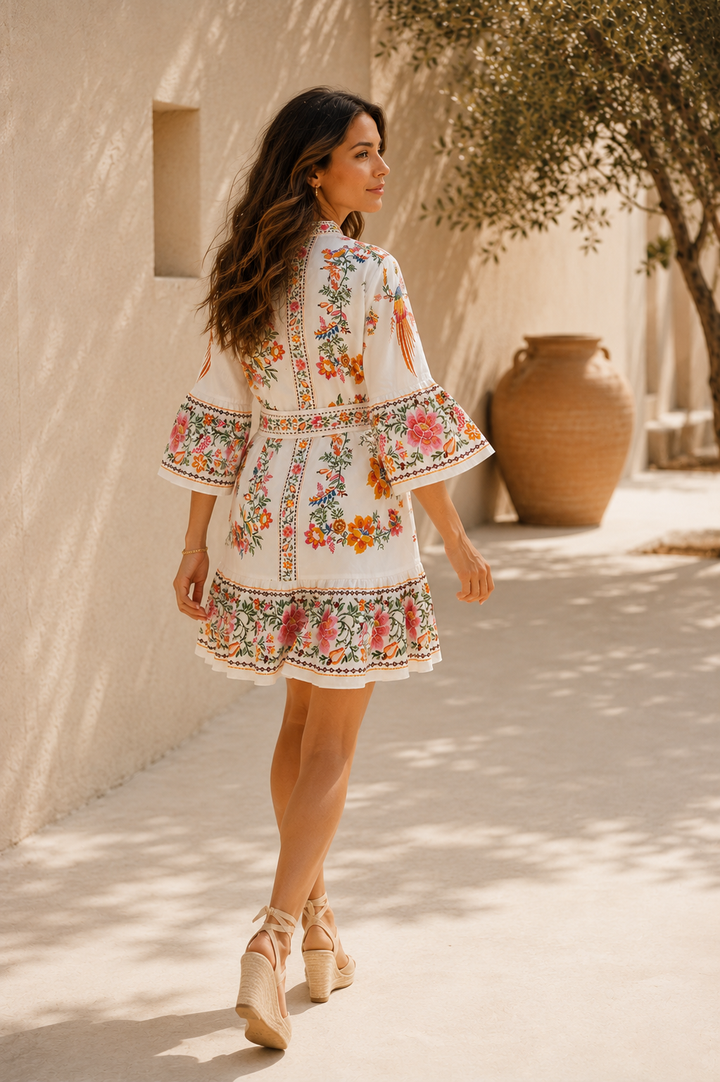 Lunaria™ | Vestido Mini de Algodón Orgánico