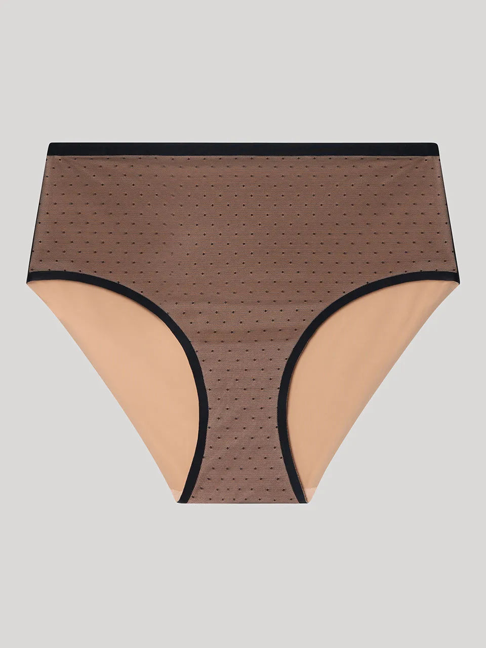 Braguita alta en tejido plumetti delicado