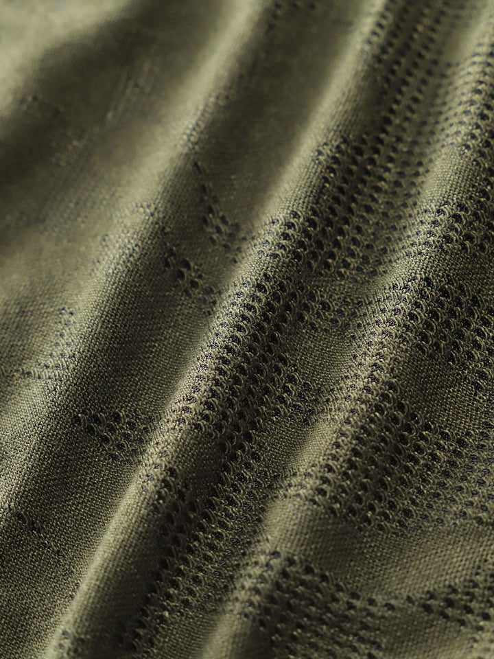 Army Green Ruffle Front Tie Bikini Set