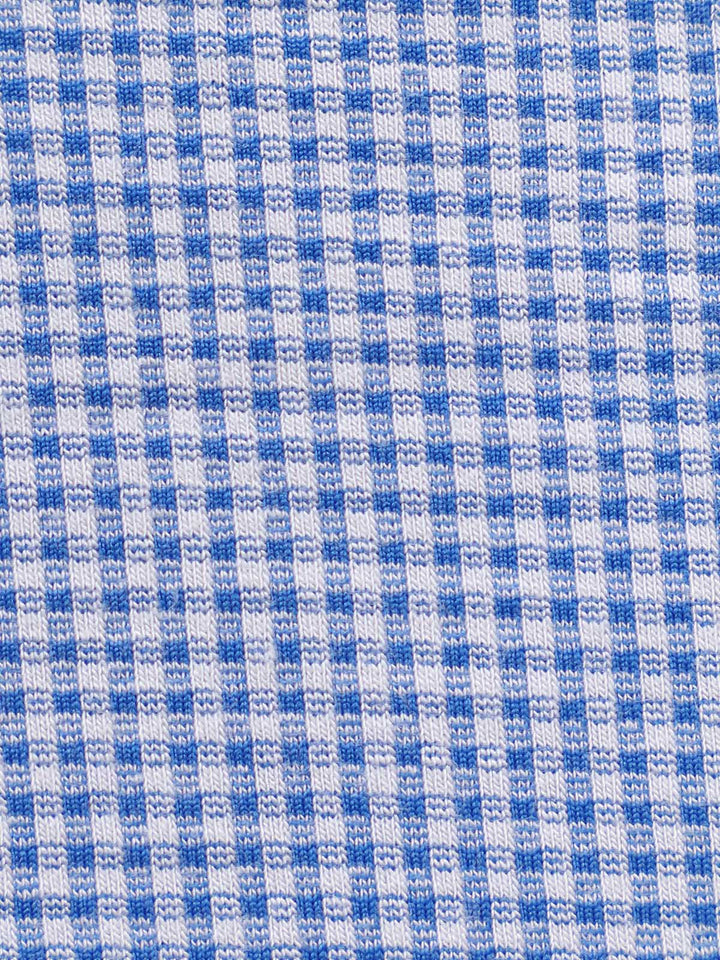 Blue Vintage Small Plaid Bikini Set