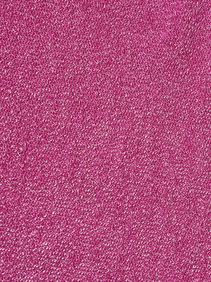 Pink Metallic Rhinestones Bikini Set