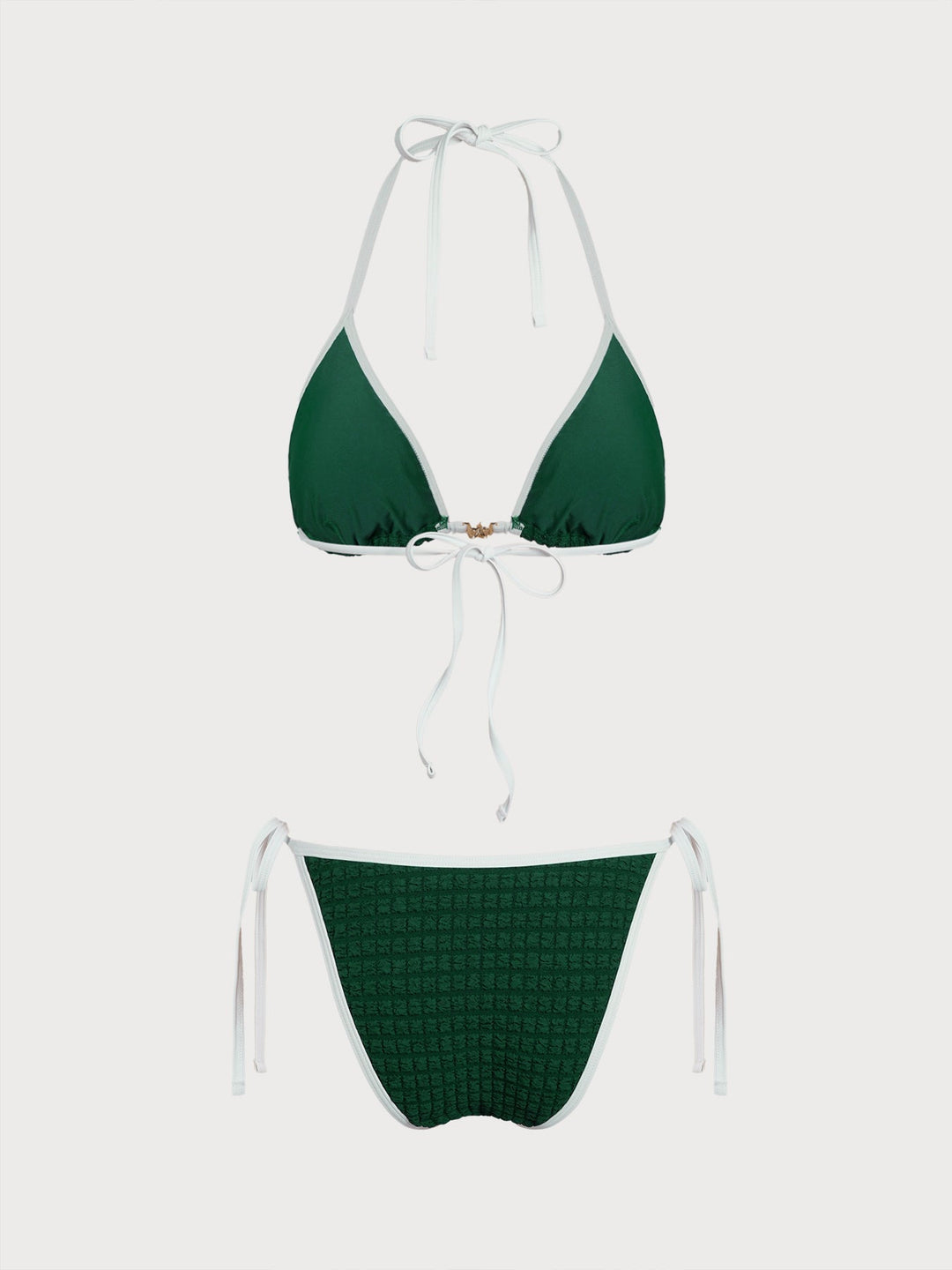 Blue Color Block Star Bikini Set