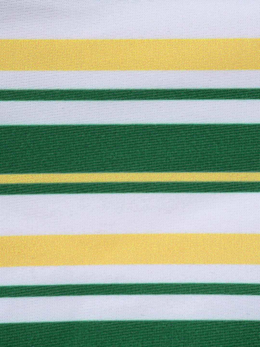 Green Striped Color Block Shorts Bikini Set