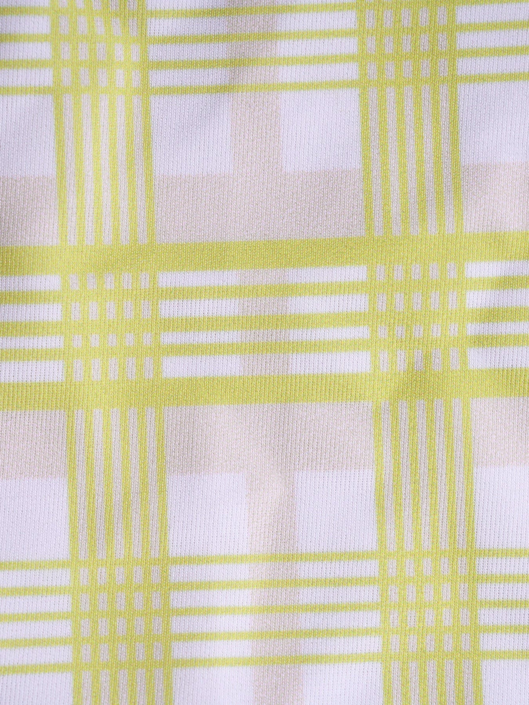 Light Yellow Plaid Ruffle Bikini Set