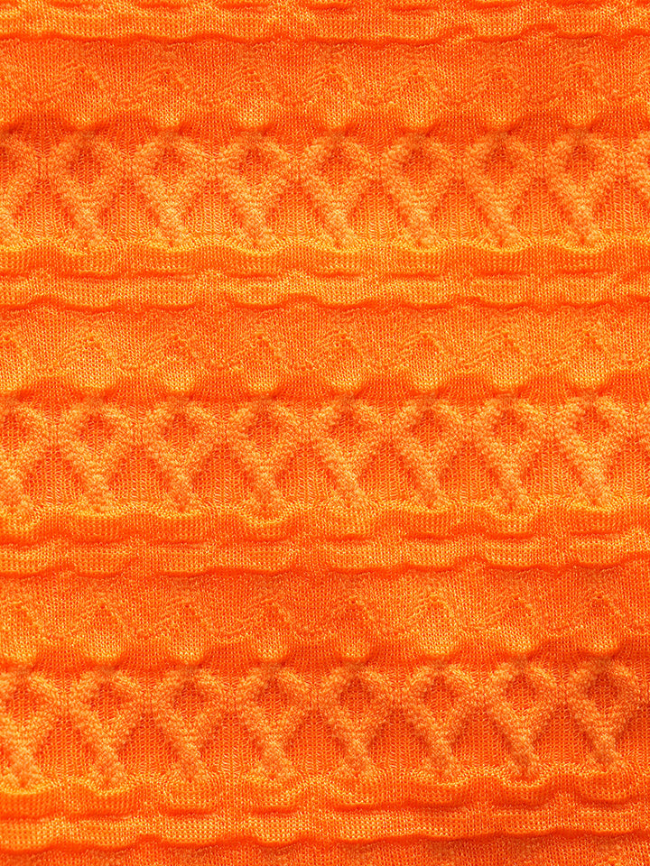 Orange N-Type Embellished Bikini Set