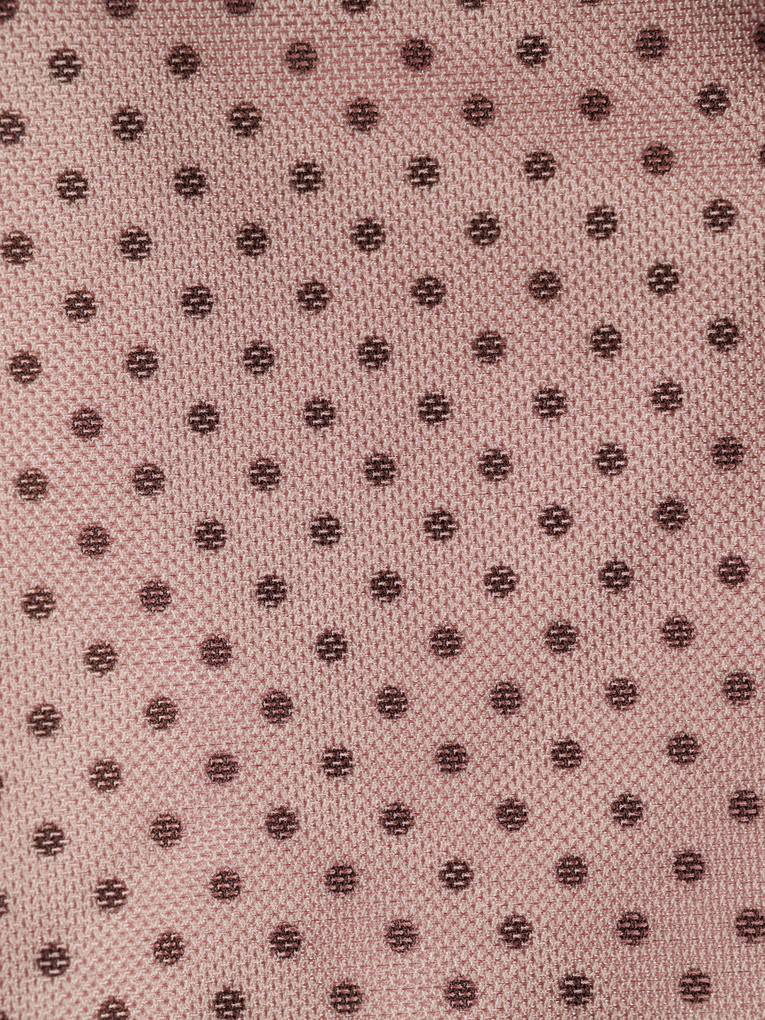 Bean Pink Polka Dot Contrast Bikini Three-Piece Set